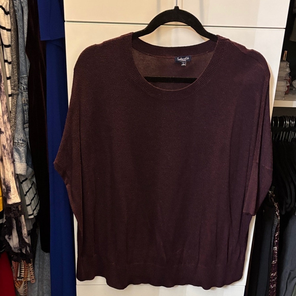 Splendid Women's Sweater in Deep Purple